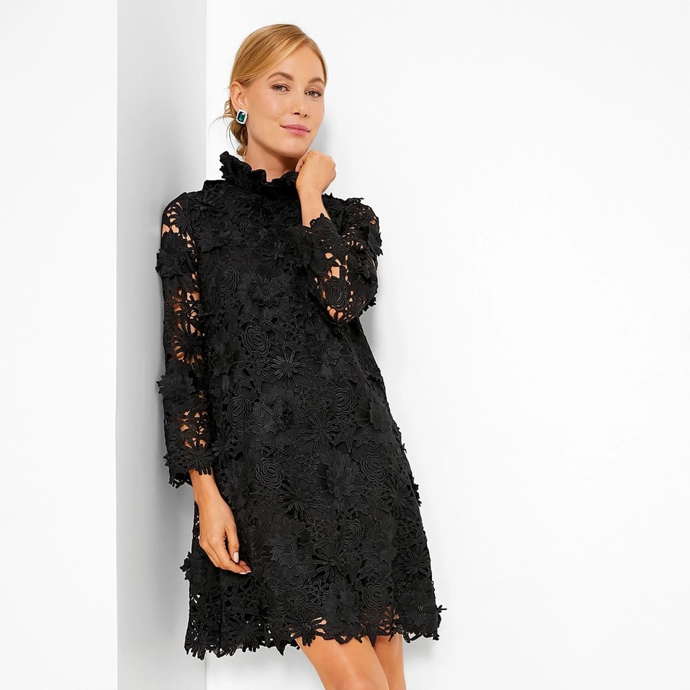 Black Guipure Lace Daphne Dress
TUCKERNUCK
